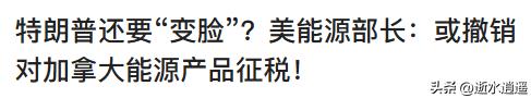 特朗普可能又要撤销对加拿大的征税了。

作为一国总统，翻脸比三岁小孩翻得都快，特