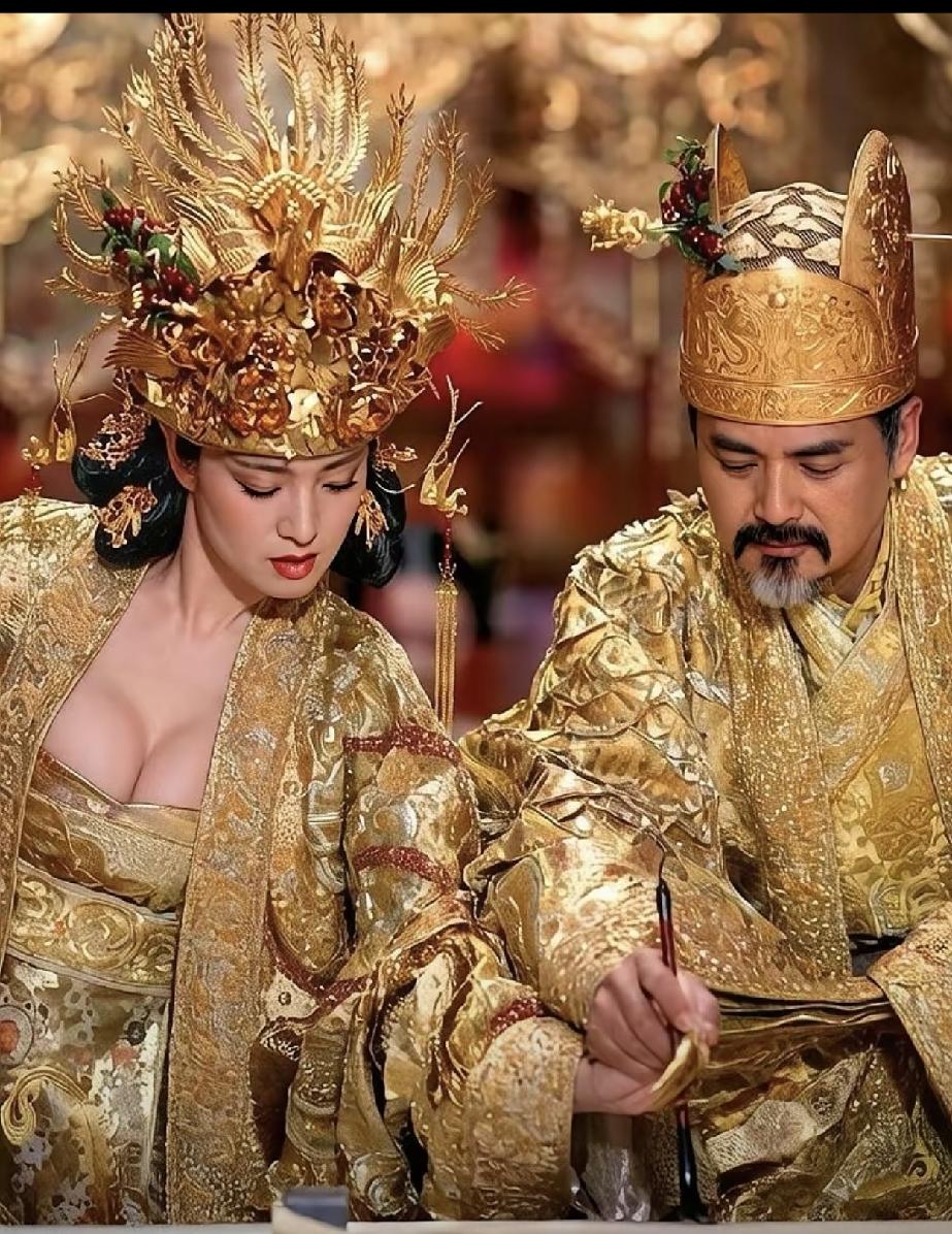 巩俐的这个形象真的太霸气了，这到底是那个朝代的妆容，当年都流行这样的美吗？巩俐还