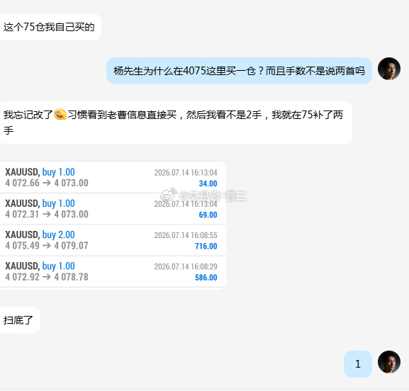 第六波小盈拿下！黄金回落至 4070 后迎来反弹，二次回踩 4072 时我顺势接