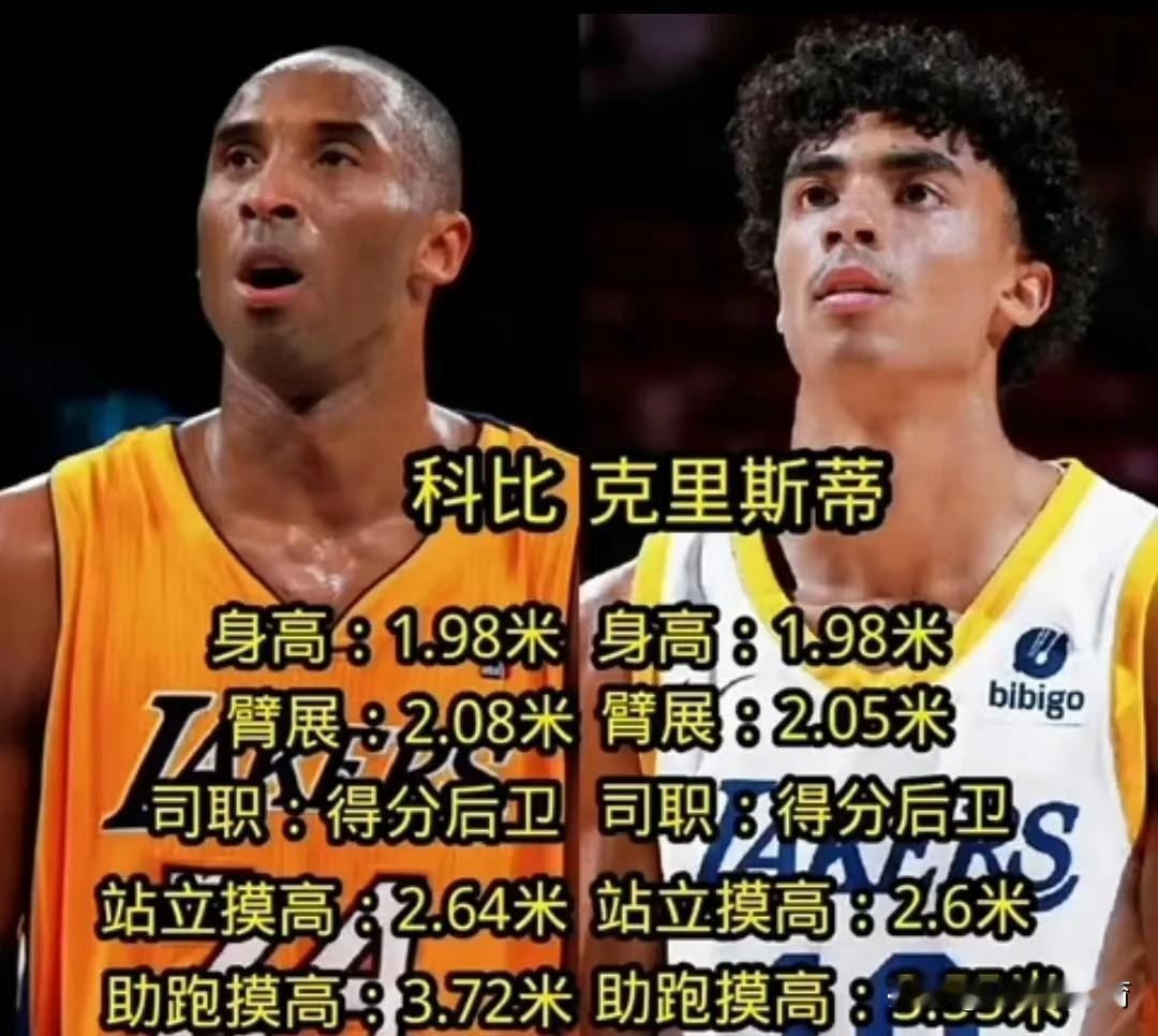 长得像科比没用，你必须要有坚韧、无惧，敢于出手的曼巴精神！
克里斯蒂自从被湖人选