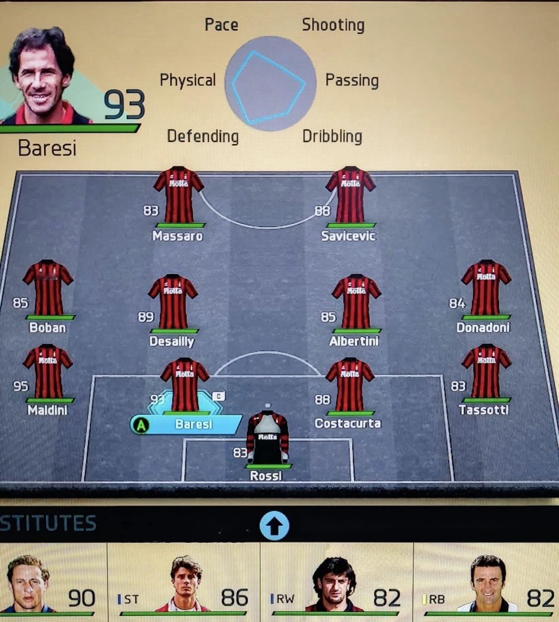 帕潘在板凳上喂蚊子那年，米兰的替补席够买三个豪门。
金球先生挤不进首发，天价标王