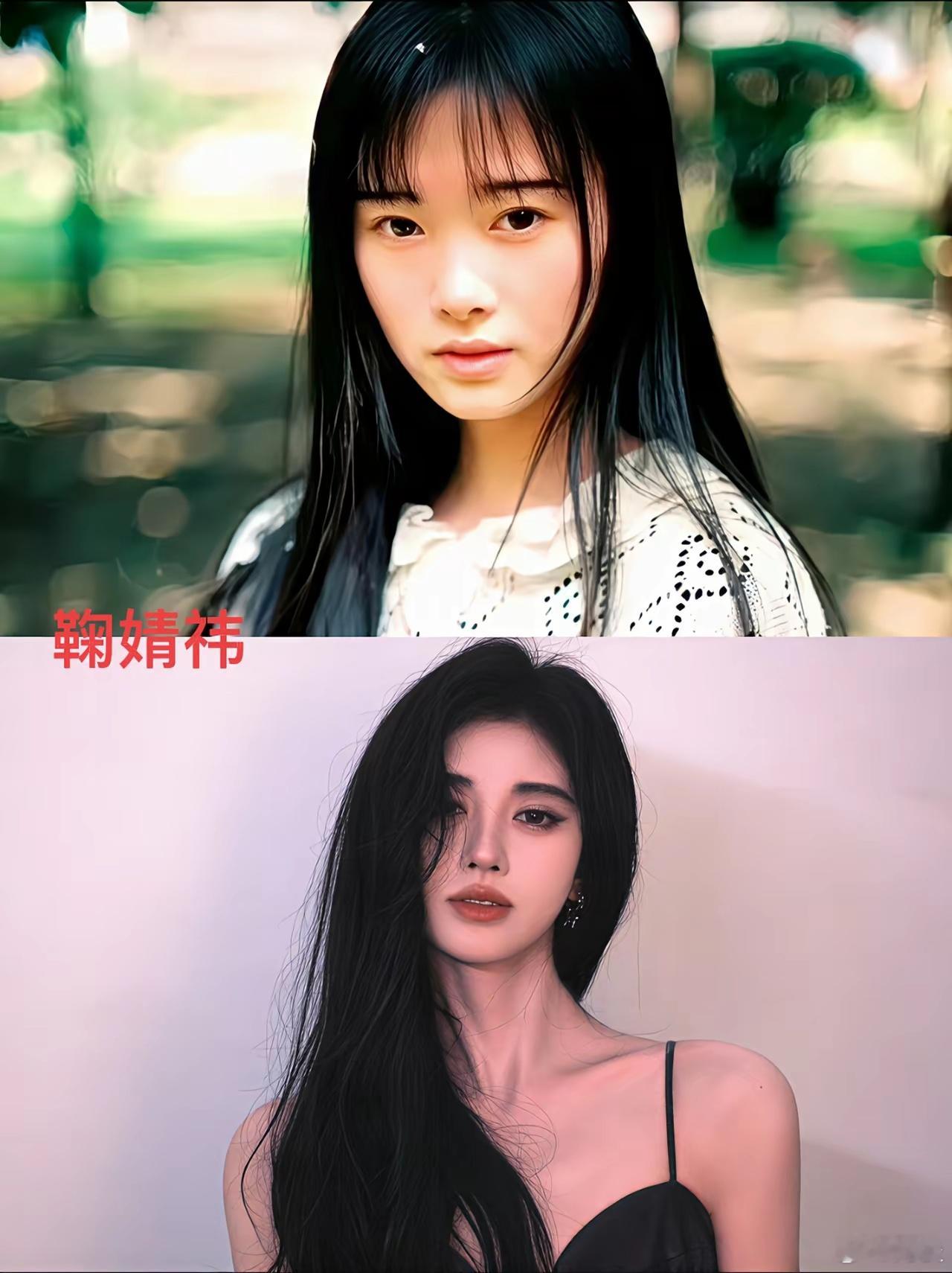 来看看鞠婧祎杨紫赵露思金晨早期和现在的对比，这几位变化大吗？ 