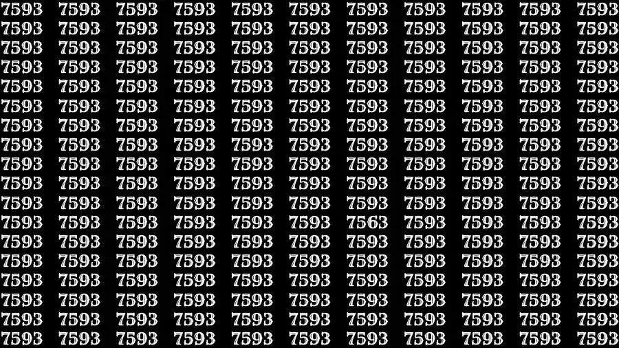 观察技能测试：如果你有 50/50 的视力 在 45秒内找到 7593 中的数字