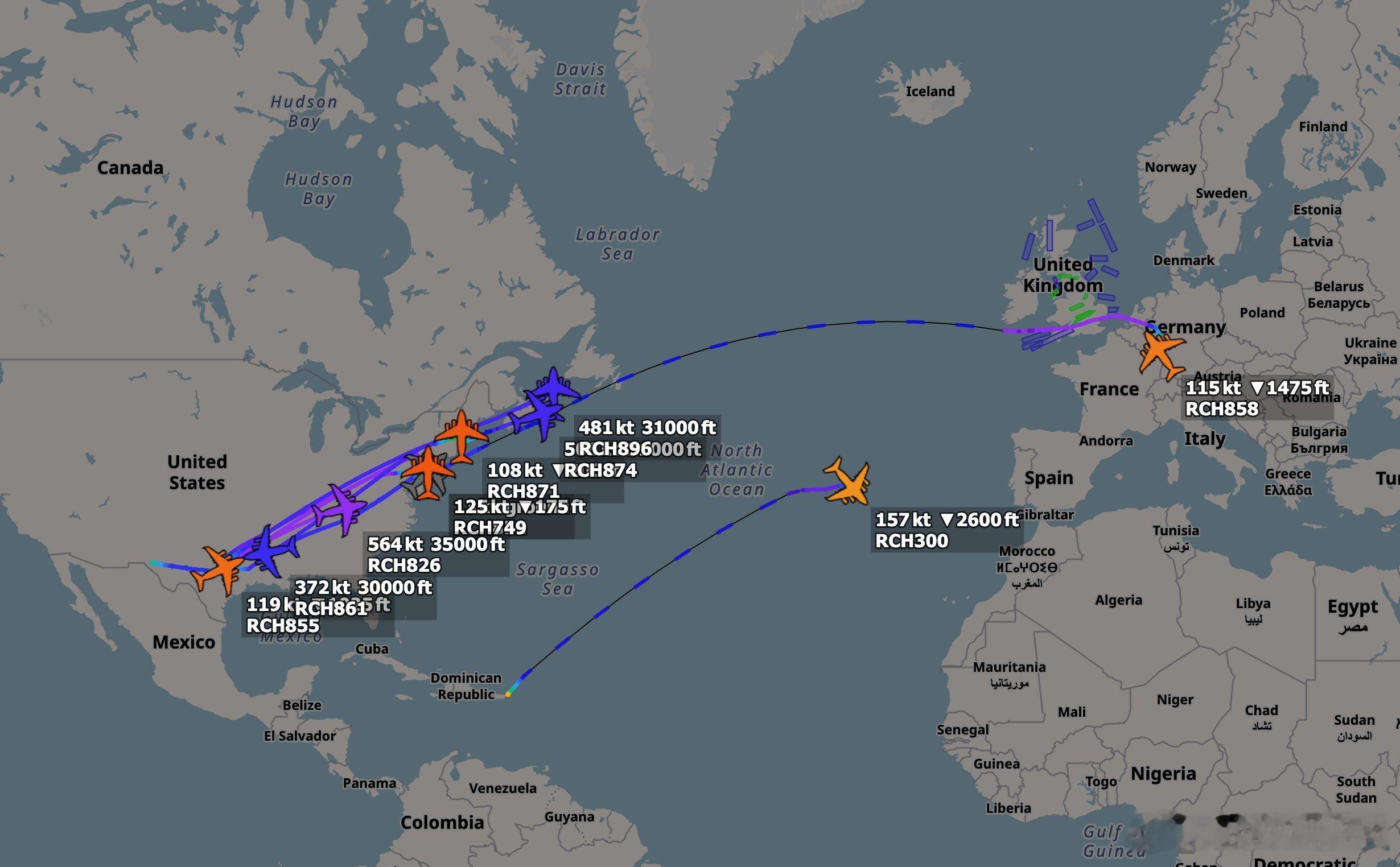 美伊对峙 过去24小时内，美国向欧洲和中东地区增派了以下装备：——波音EA-18