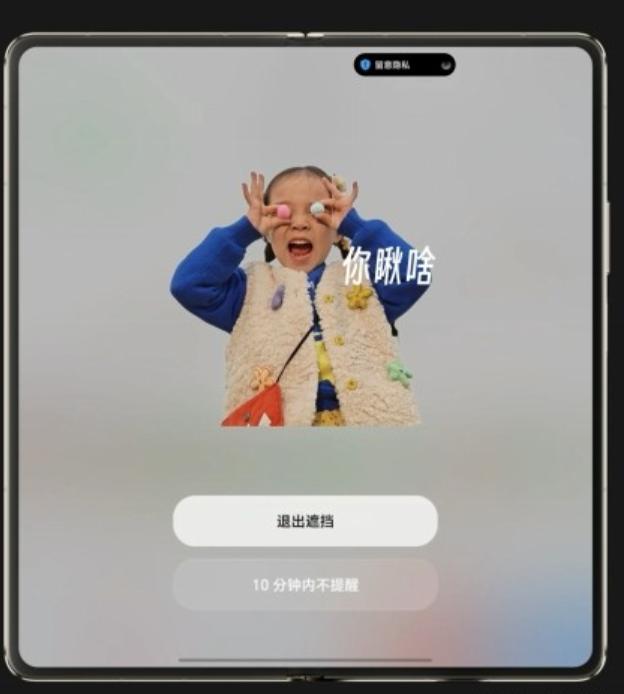 荣耀 Magic8 这个 AI 窥屏防护真的太实用了
系统 AI 识别到有人偷看