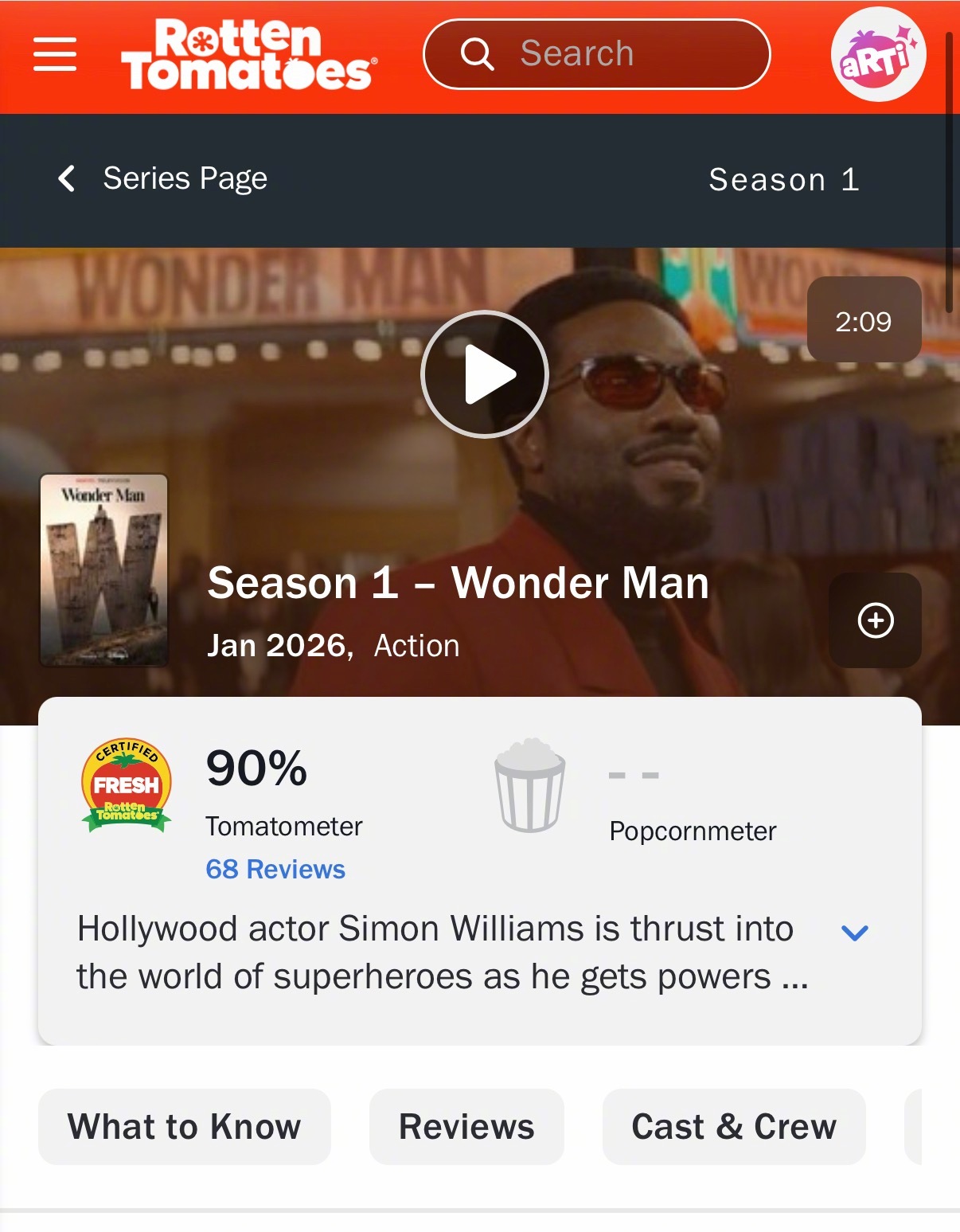 漫威剧集《奇迹人》（2026）开播！一次性上线8集！🍅烂番茄给出了90%好评，