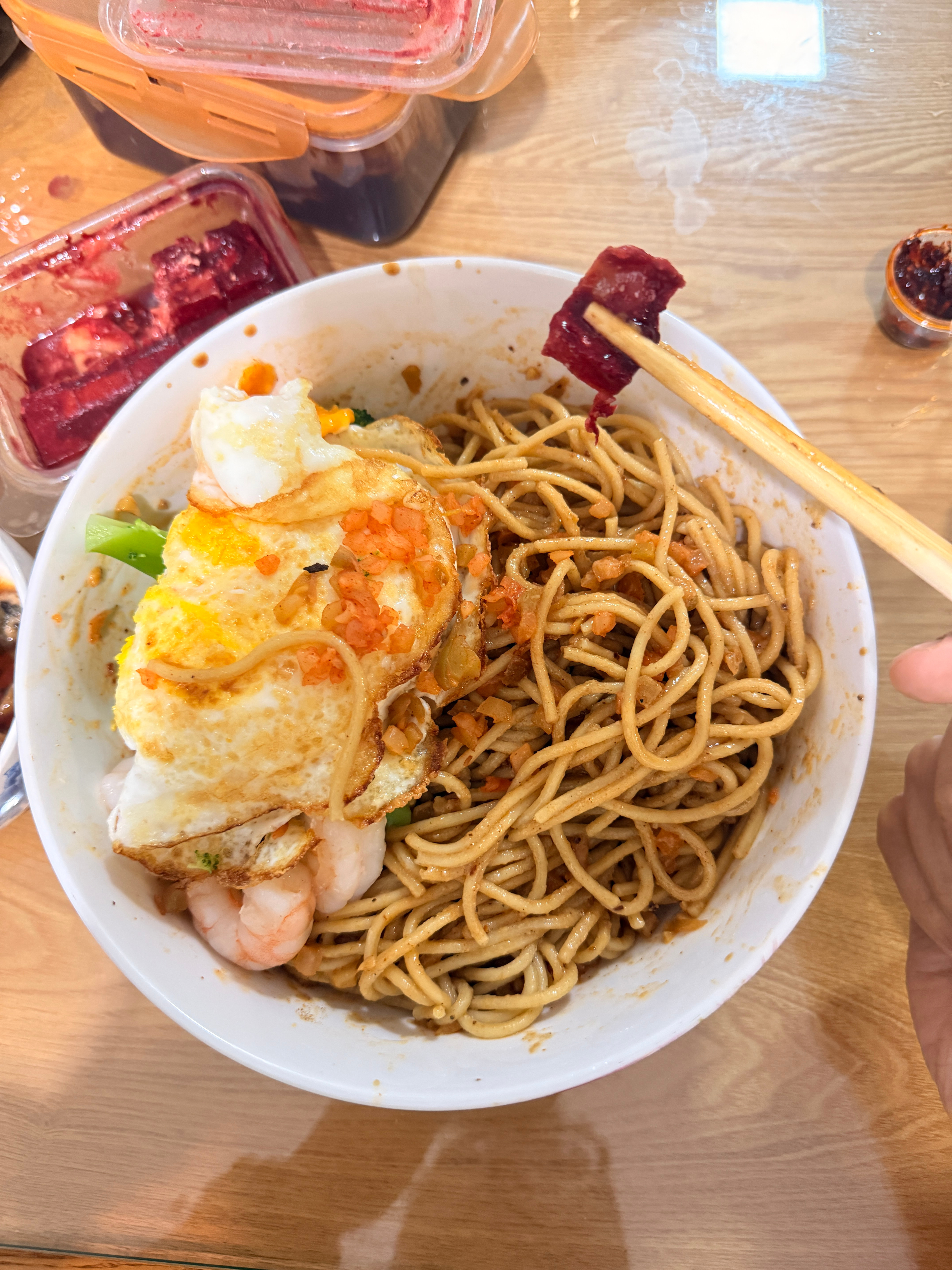 谢谢管理送的热干面 