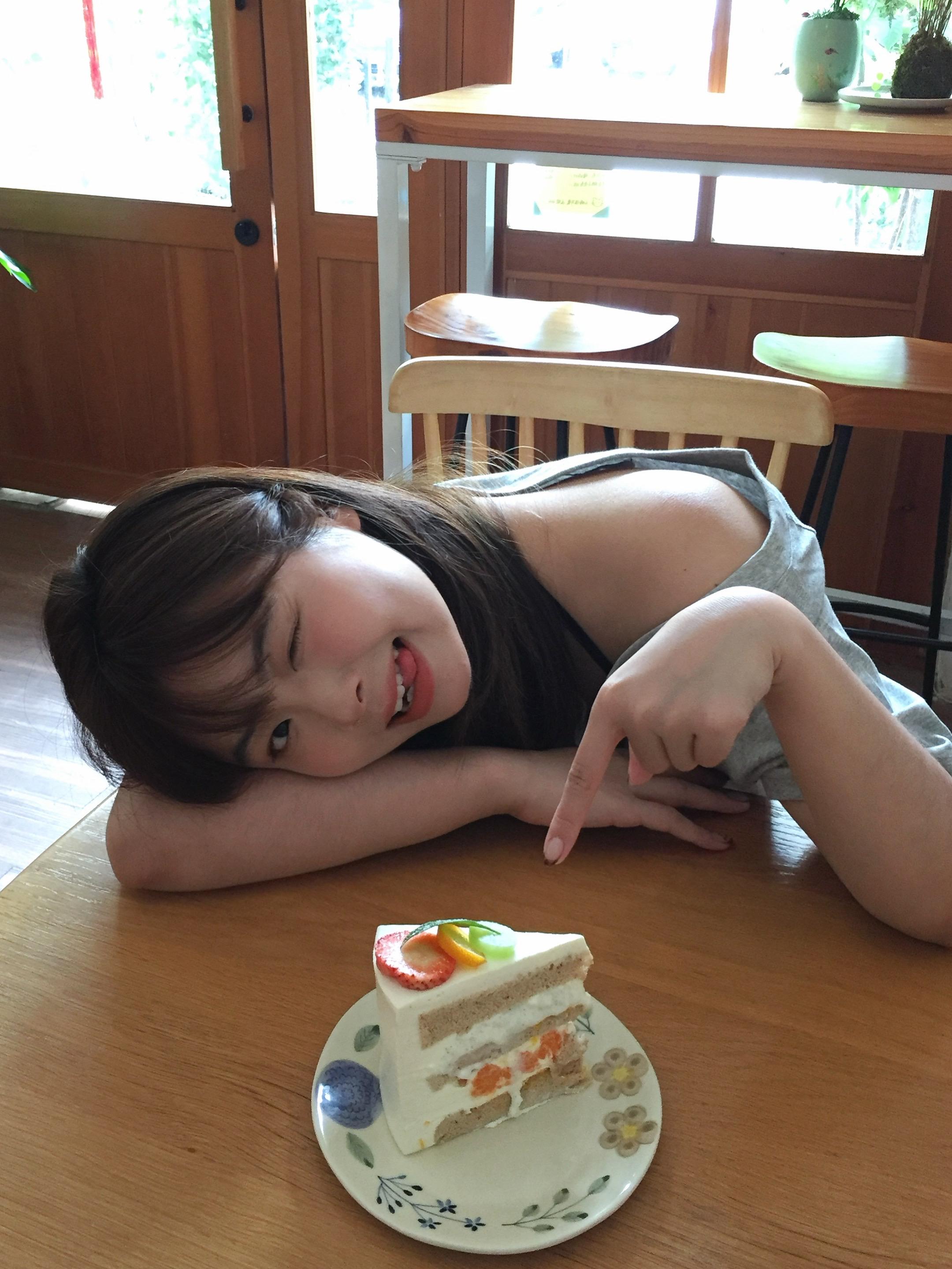 青苹果味蛋糕。