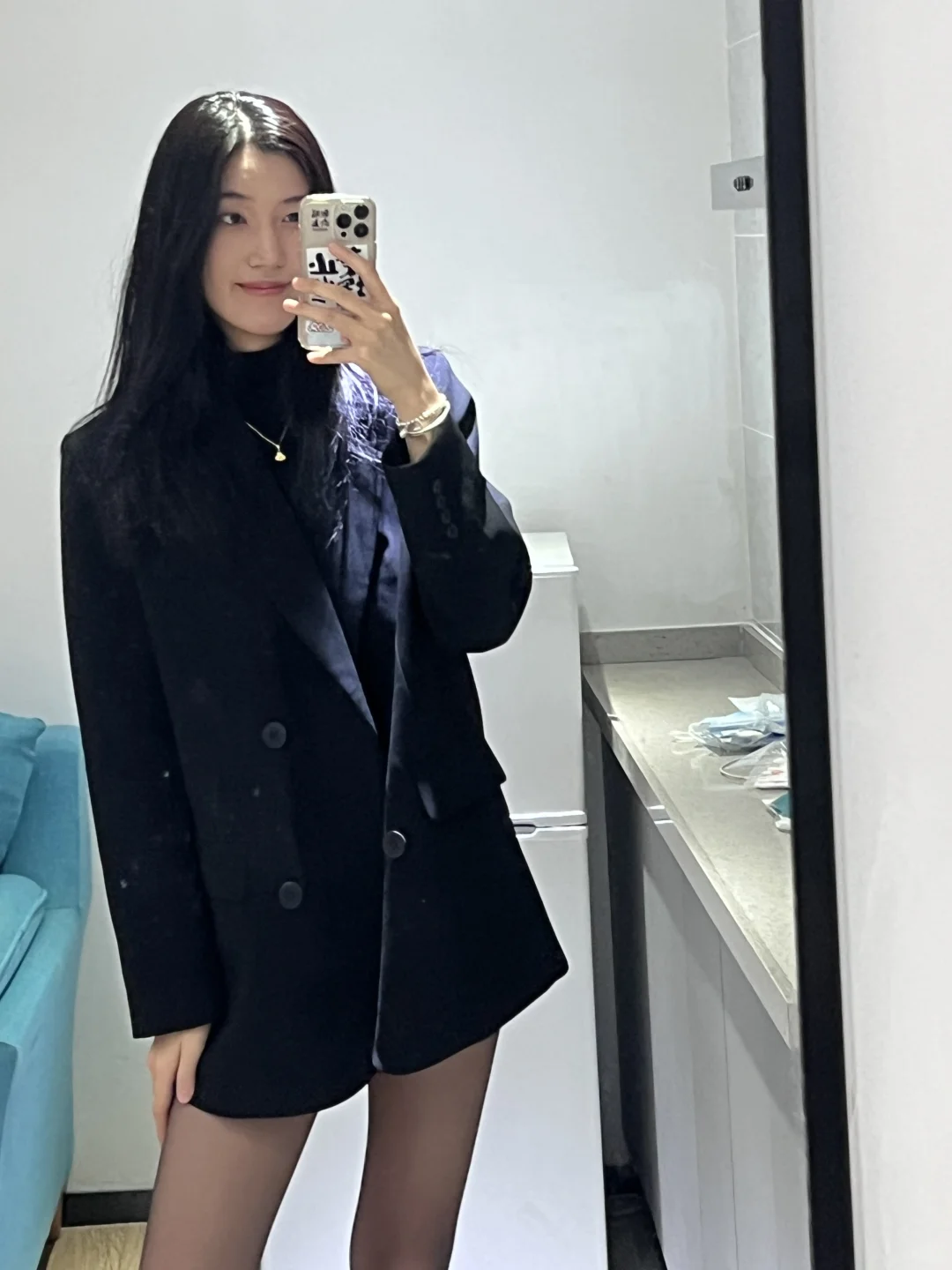 跟着rose学穿搭！堆堆袜➕黑丝真的好韩！！