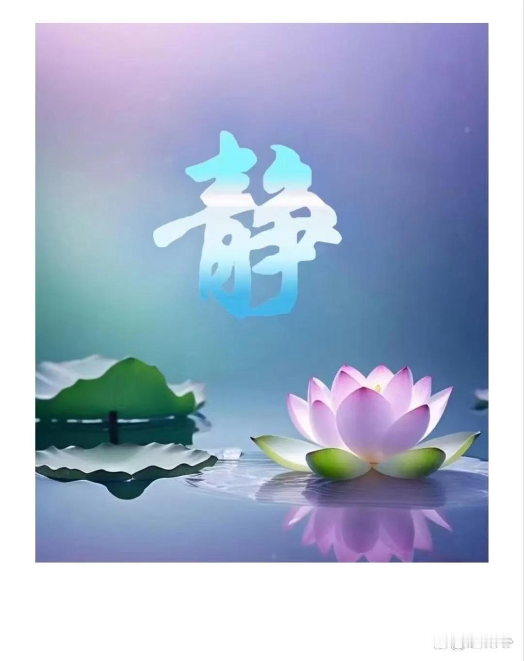 我觉得啊，静是衡量一个人境界高低的一个重要标准。无论是看山是山还是看山不是山，但