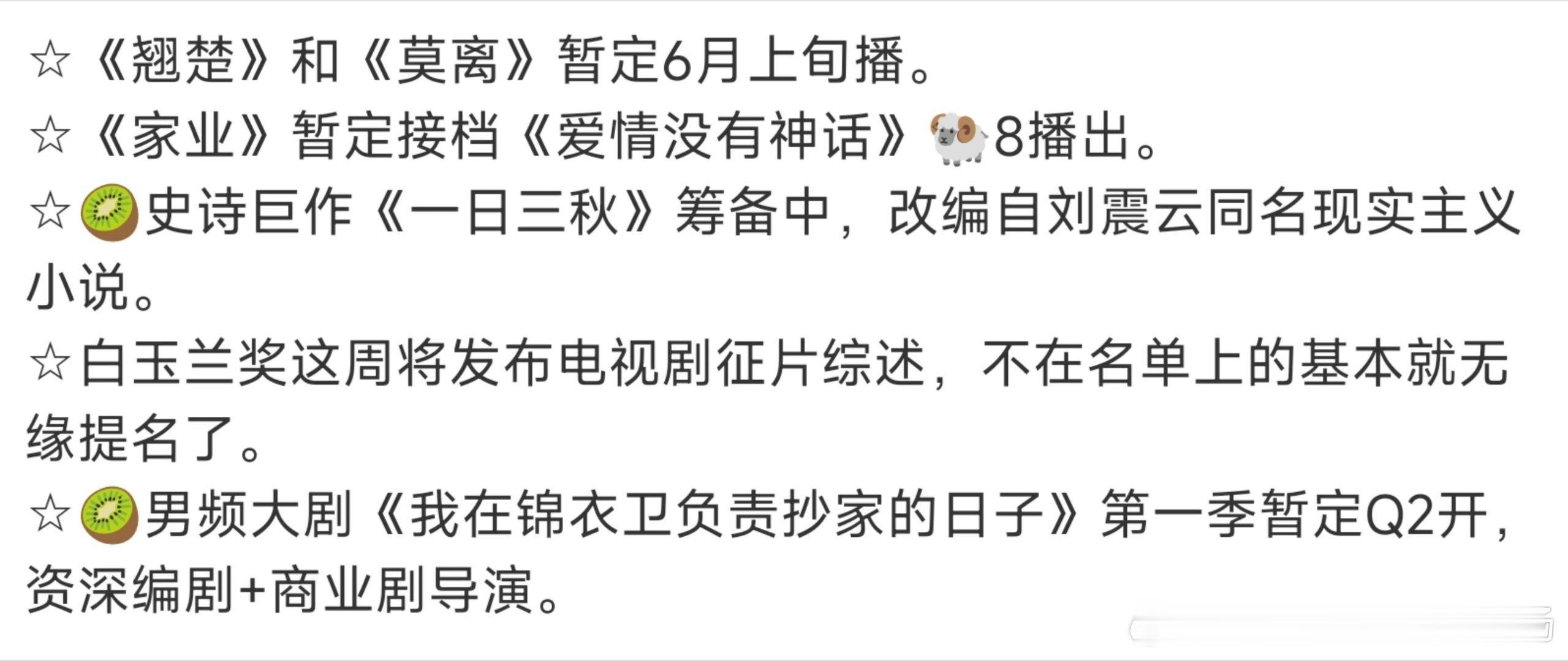 一些影视的边角🍉 