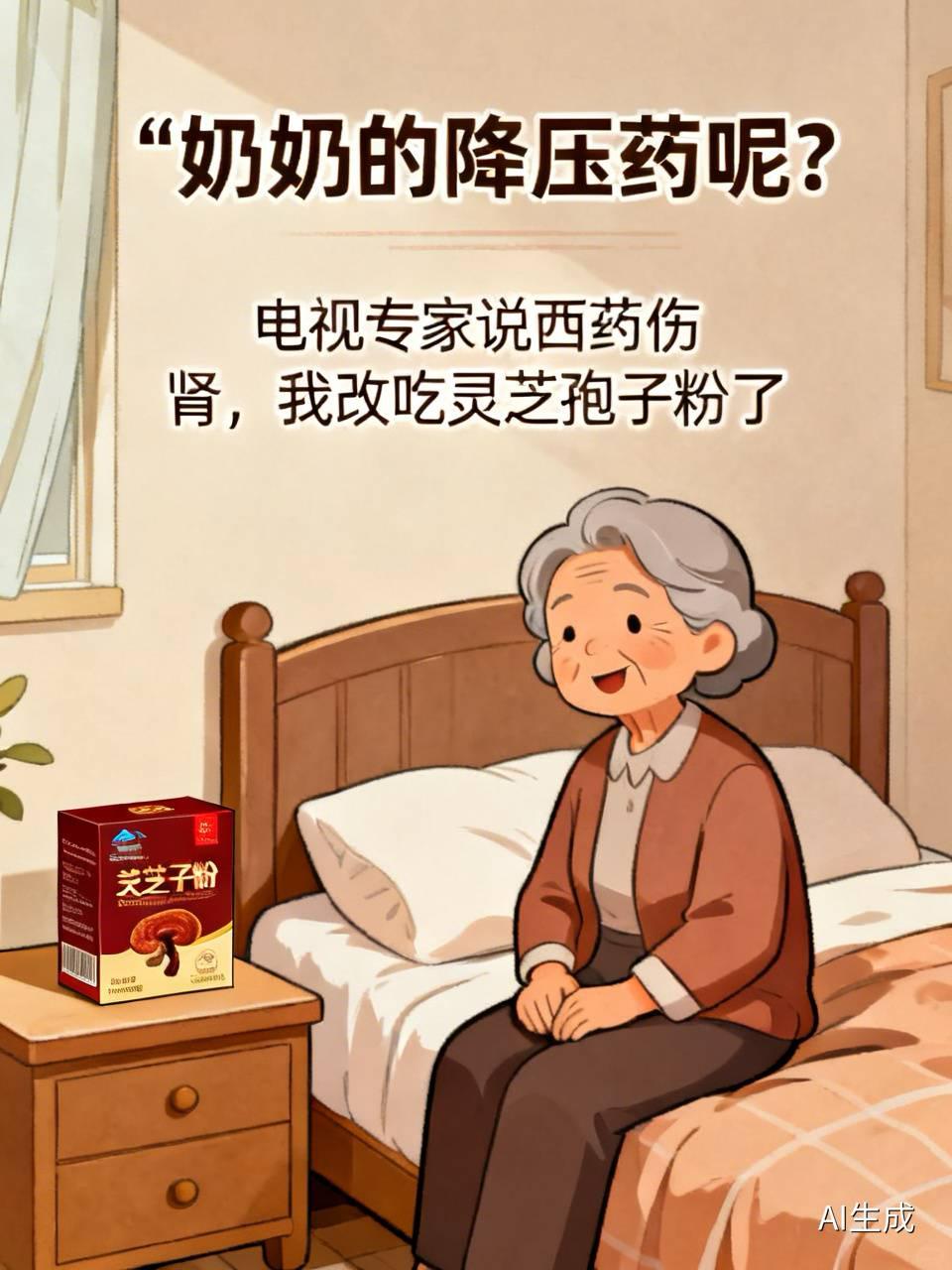 奶奶，九十五岁，高血压二十五年。上个月我去看她，发现床头柜里整整齐齐码着七八盒保