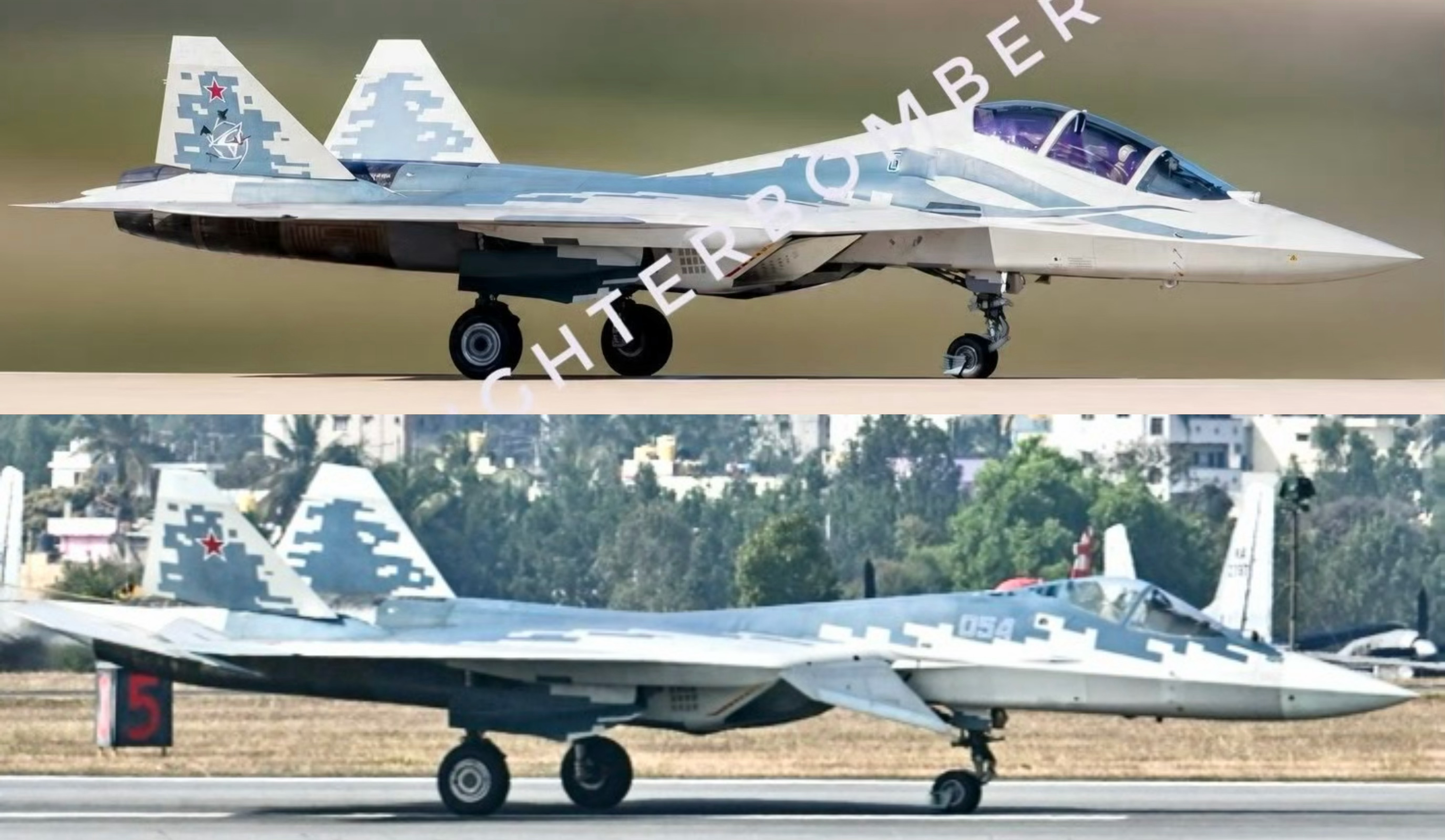 Su-57D和Su-57单座双座，你更喜欢哪一种的颜值？烽火问鼎计划