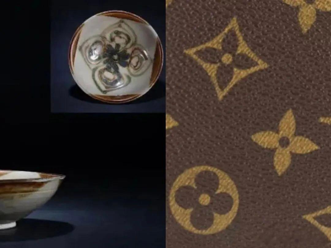 LV你身后空无一人LV老花Monogram整套图案由圆形四瓣花、菱形内嵌四叶花、