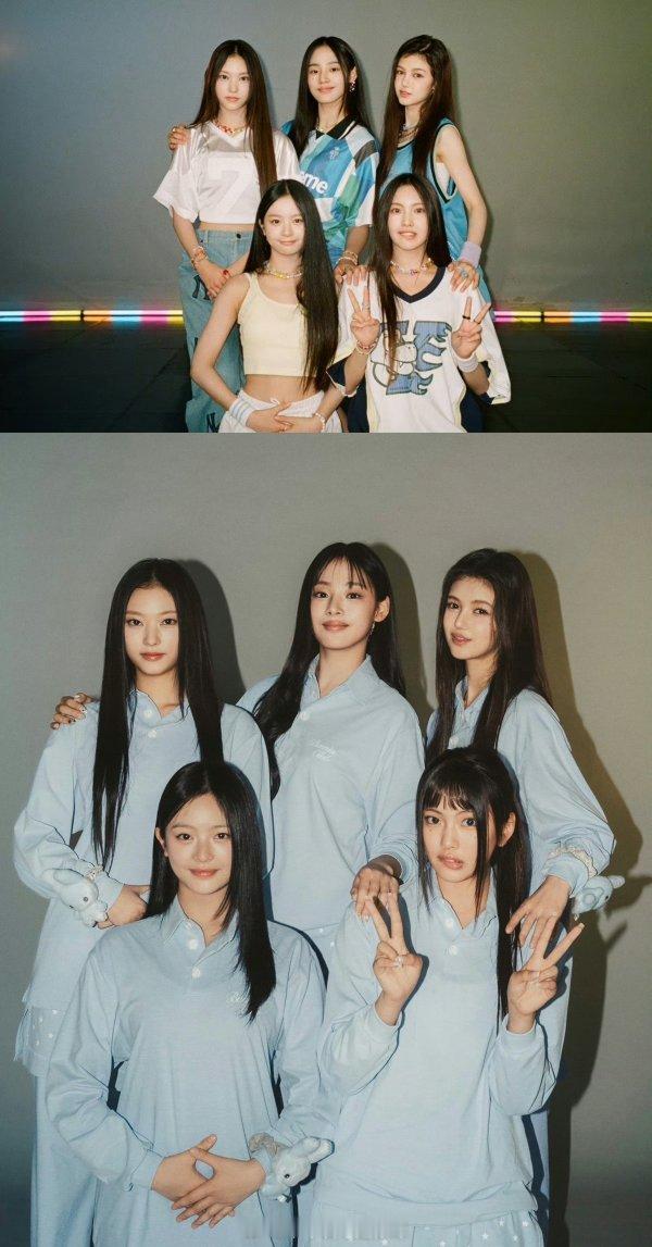 tg minji是怎么争上newjeans门面的？左有娴静美猫haerin右有洋