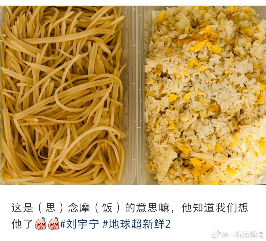 宁哥又飞眼给瞎子看了哥我承认我瞎我是真的瞎！原来土豆丝和蛋炒饭是思念摩饭的意思！