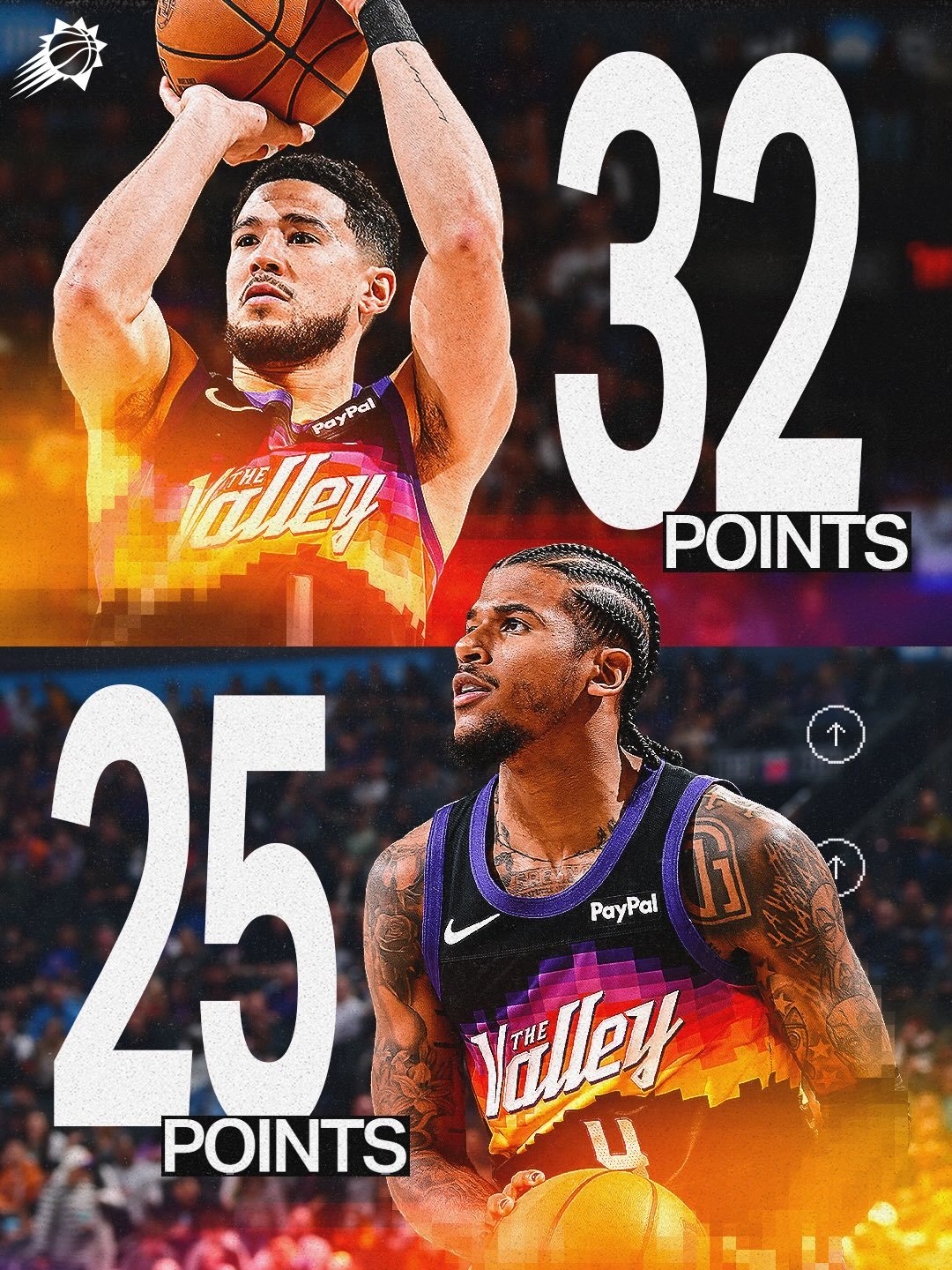 ☄️  布克赛季第14次30+☄️  JG赛季第3场25+ 下一场要不来个双30