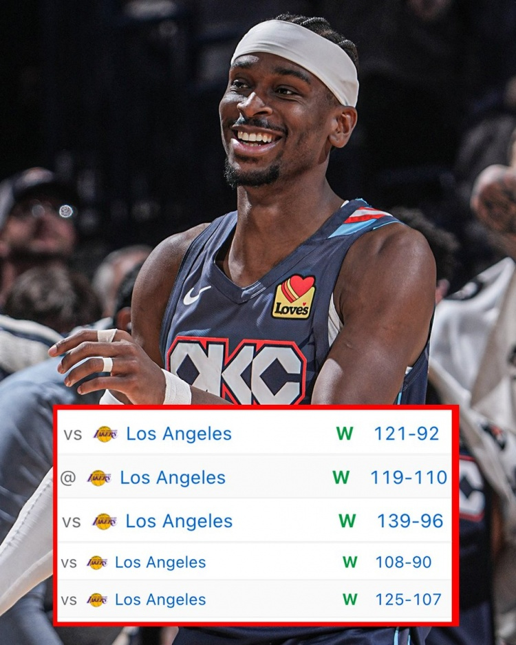 5月8日讯 NBA季后赛次轮G2，湖人再负雷霆，大比分0-2。至此，本赛季湖人和