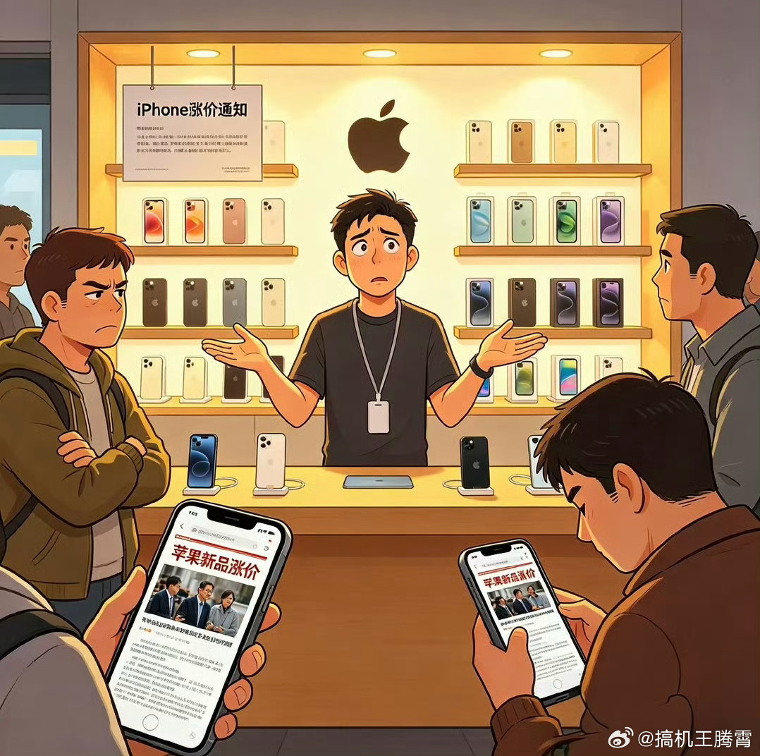 其实不只是苹果店员也被涨价整懵了，就连我身边朋友也给整懵了，他本来想等等党趁便宜