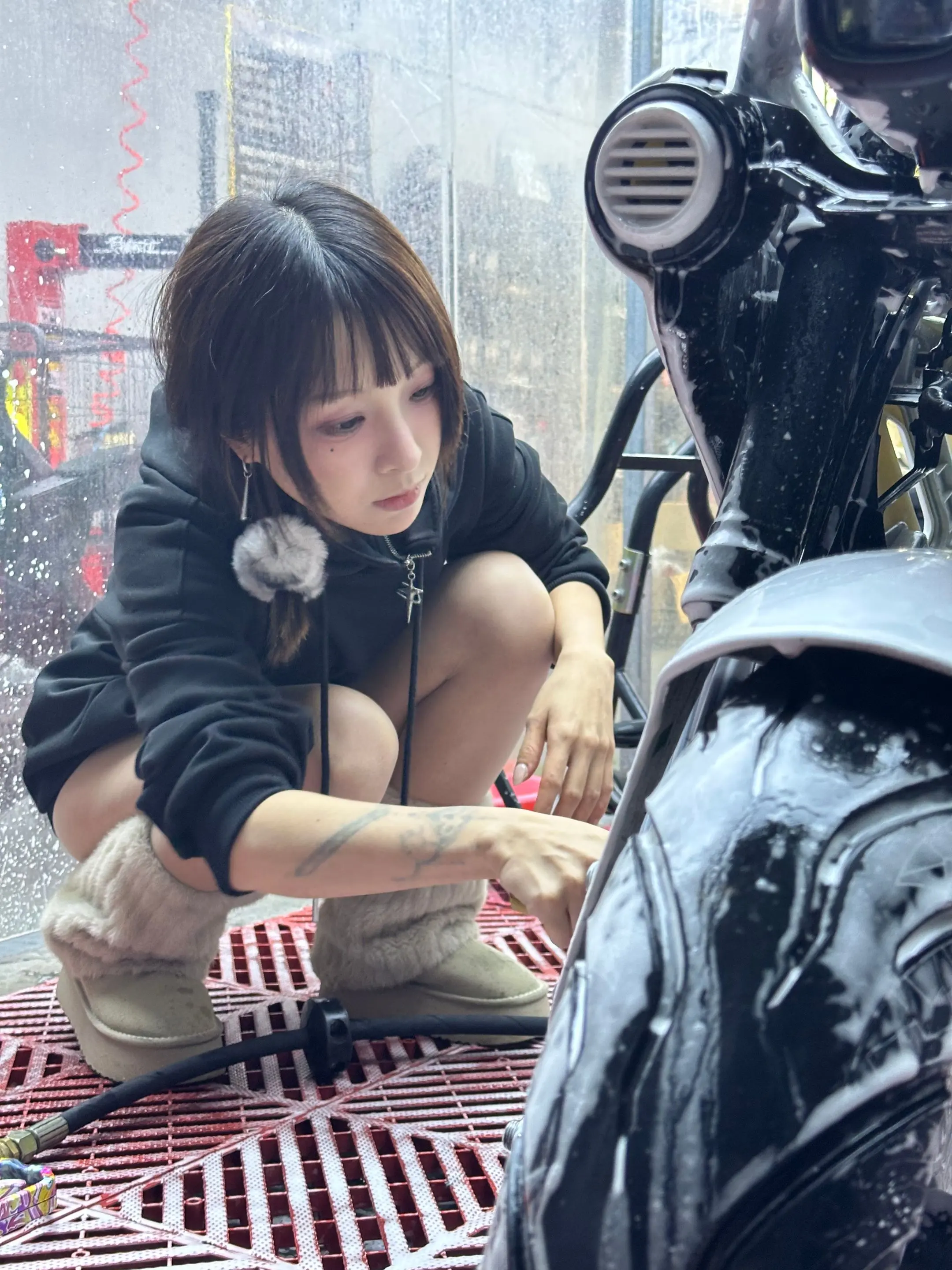 今日份洗车咯~ 店: 美式马机油