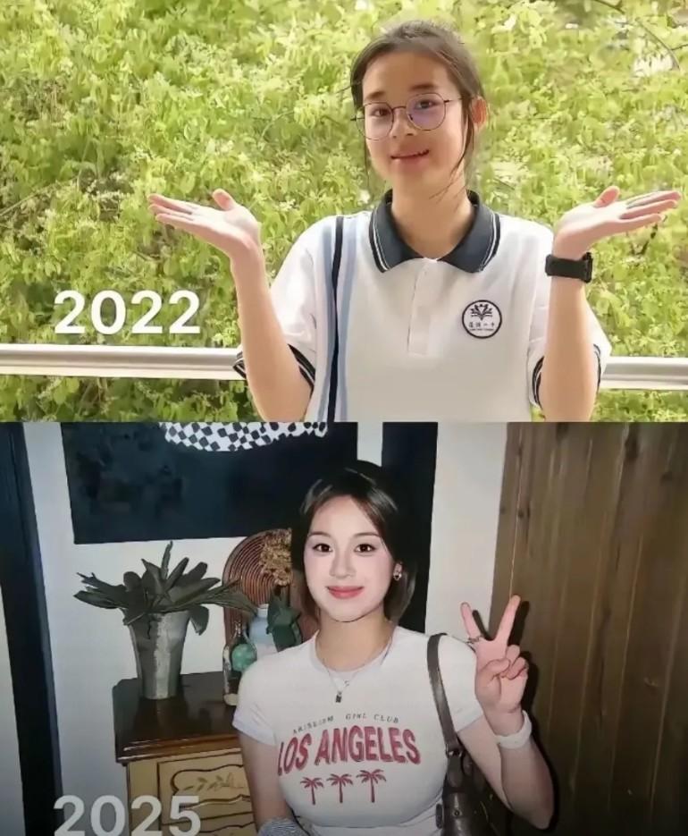 你能看出这是同一个人吗？
判若两人
时间是可以让人改变的奇妙的对比