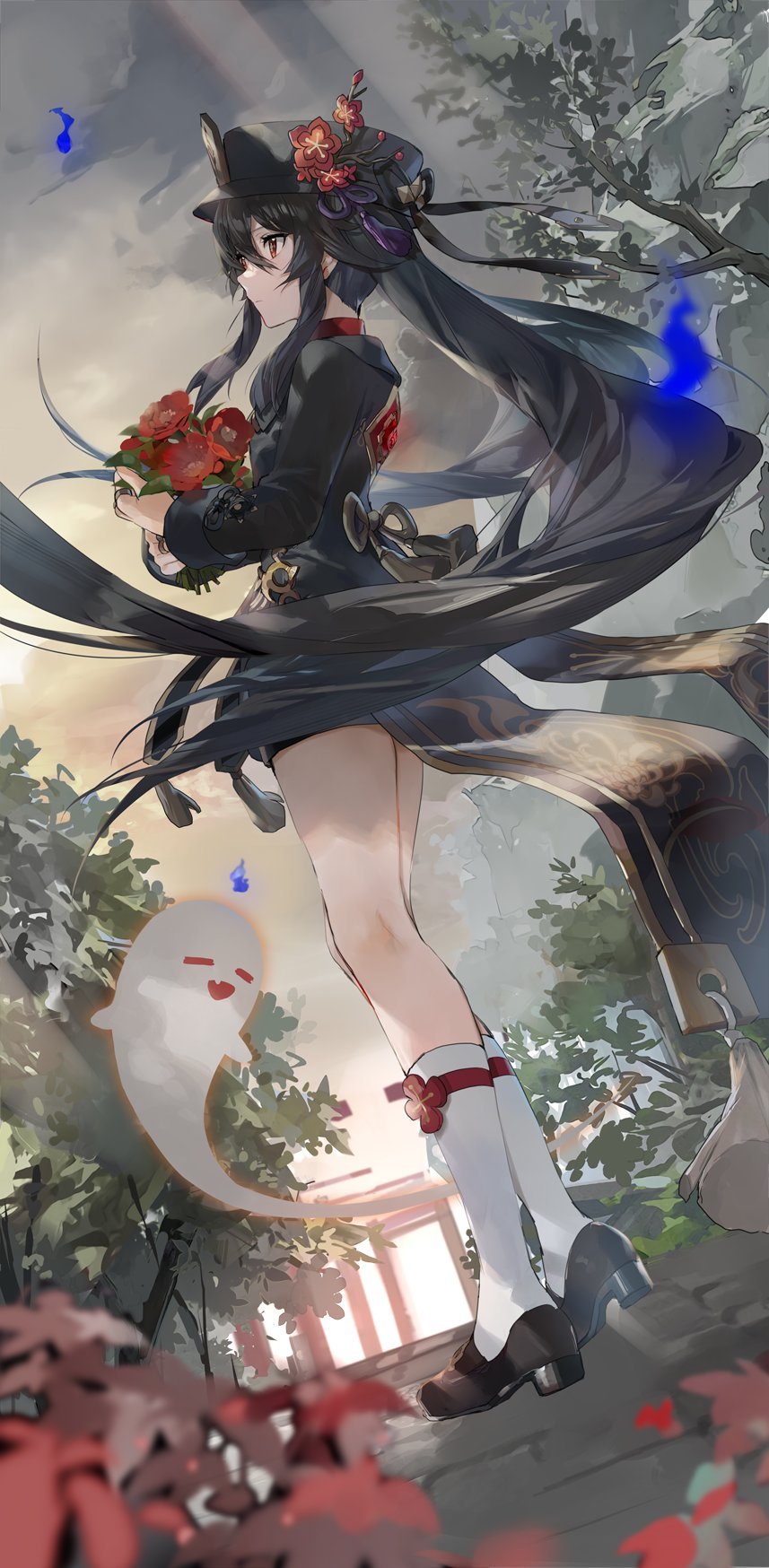 往生堂堂主cr:画师 soraneko_hino#原神##原神5.1版本##游园