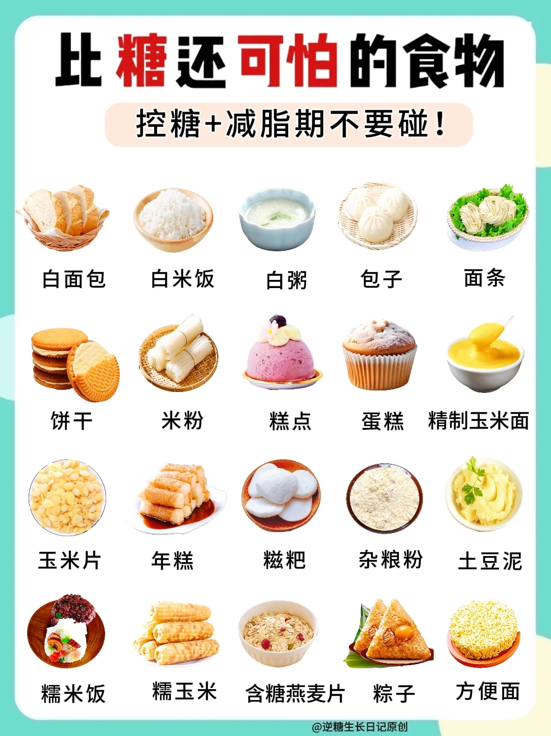 血糖控制不了😭你是不是总爱吃这些食物❓
