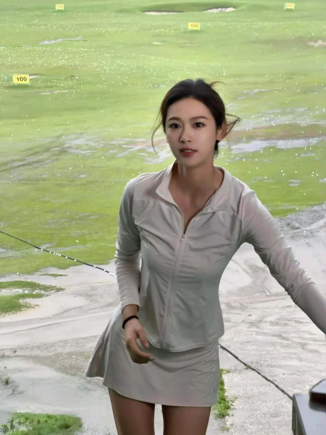 下雨天打高尔夫⛳️，打的都是精神状态