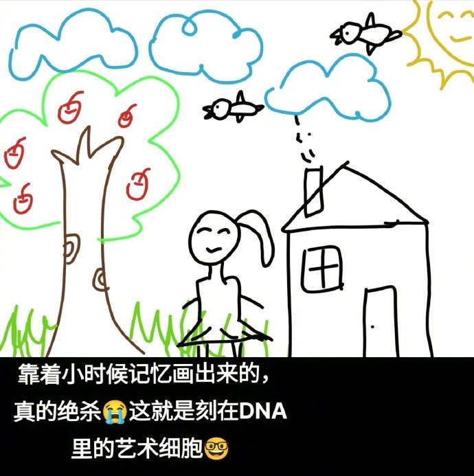 每个NPC刻在骨子里的简笔画[笑而不语]#我的春日狂欢日记# ​​​
