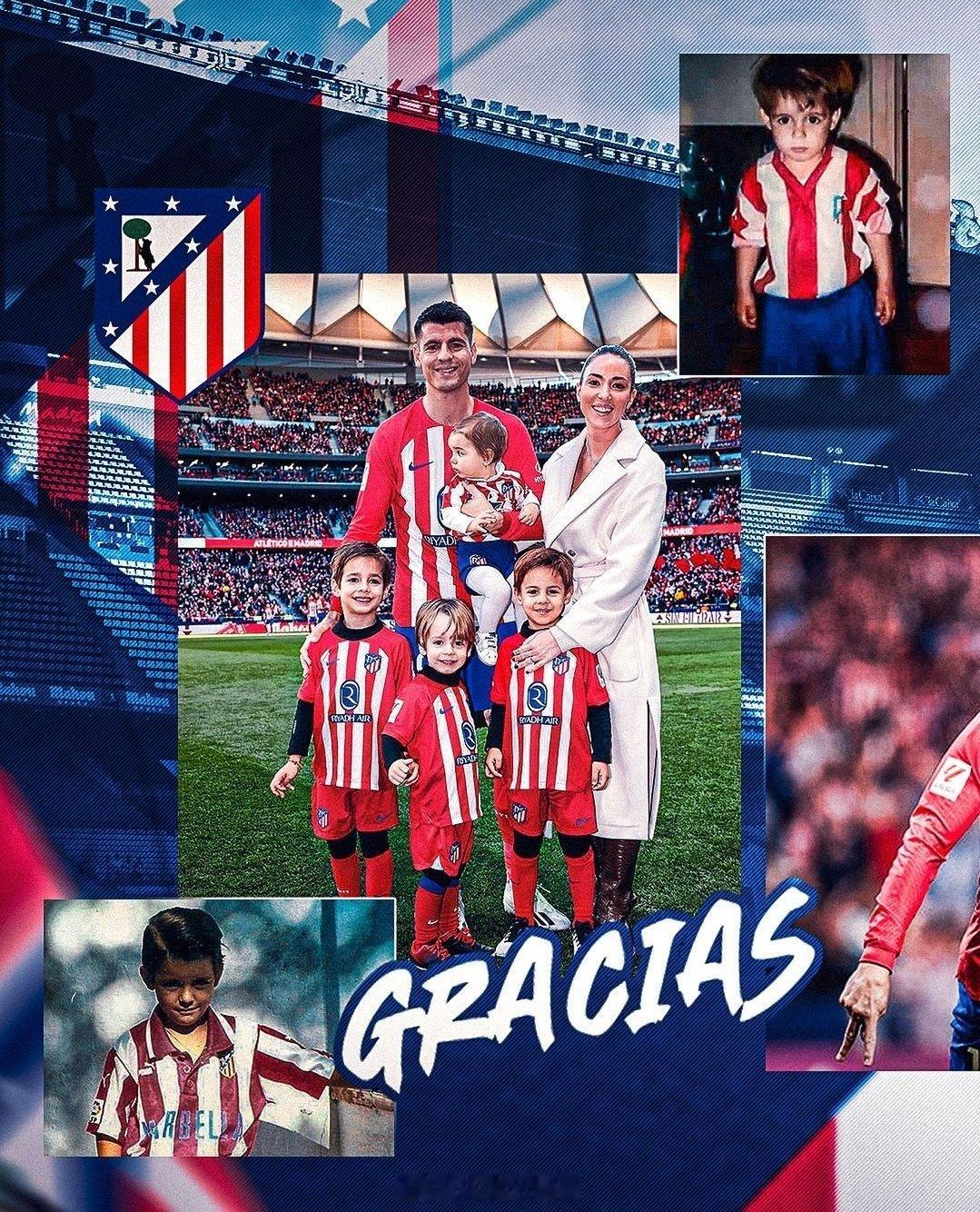 莫拉塔:“谢谢你,马德里竞技。”“感谢大家，俱乐部的工作人员和球迷们，你们是这个