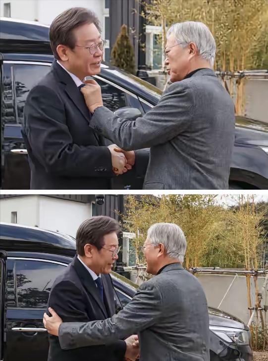 李在明当上总统也不忘了拜访前总统文在寅。原来文在寅是李在明的恩师啊！文在寅是少见