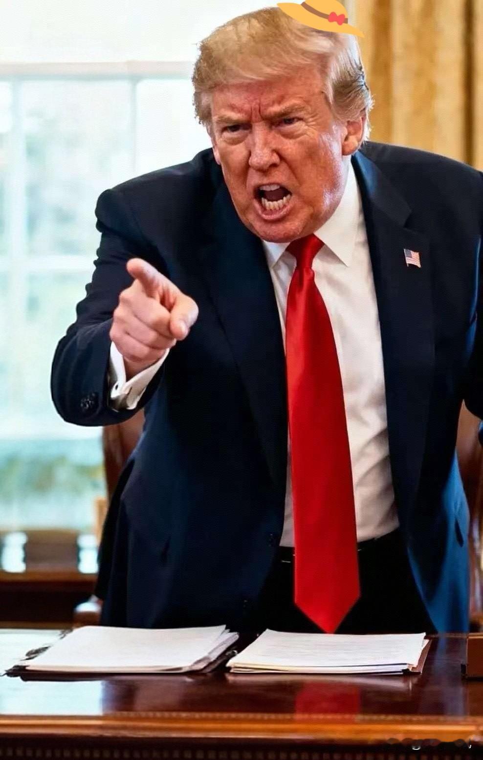 特朗普真的是气急败坏了，
他说：我们在日本驻兵4.5万，在韩国驻兵4.5万，在德