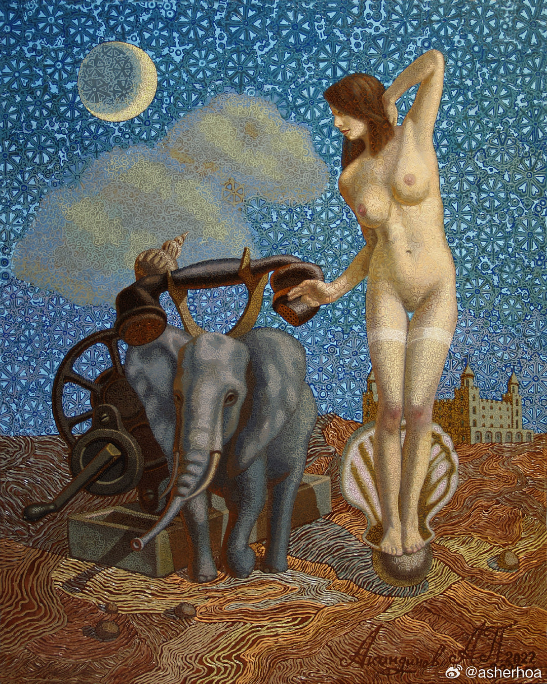 西洋历史文化鱼缸 俄国装饰主义画家阿列克谢·阿金迪诺夫（Alexey Akind