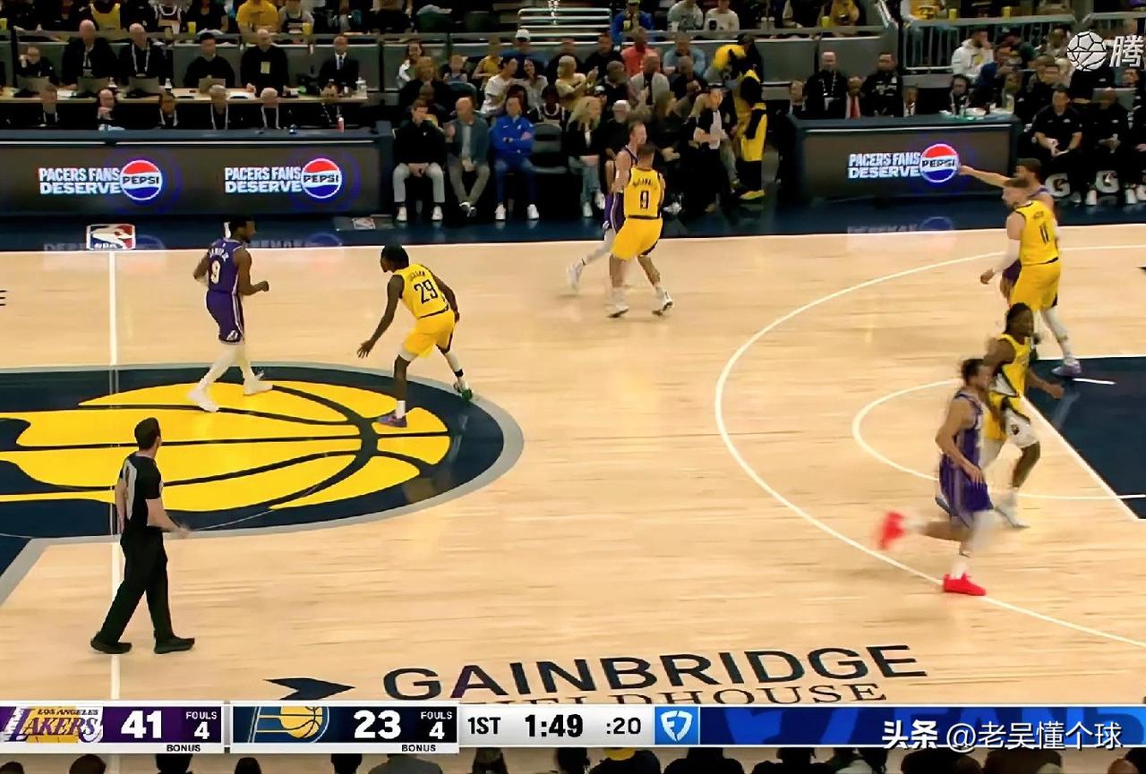 一节花，湖人今天赢得太轻松了，布朗尼都上场了。

今天湖人客场打步行者，目前第一