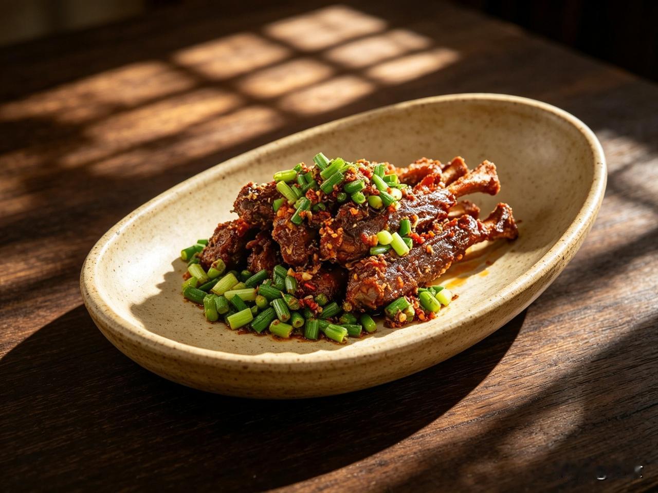 椒香孜然寸骨

食材准备（家庭版2人份）

猪寸骨（猪小排）500g、蒜薹150