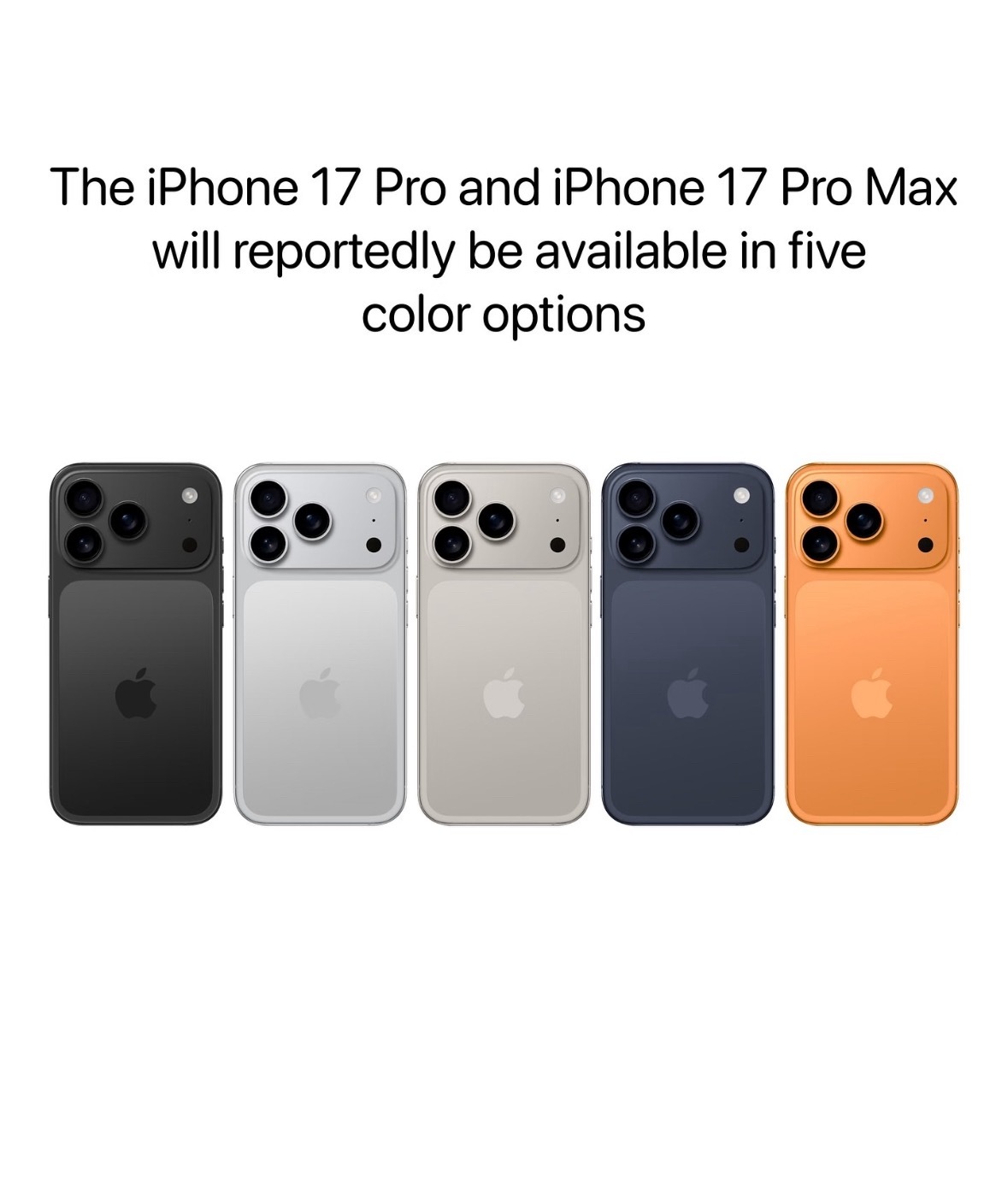 iPhone17Pro全爆料汇总据说颜色型号都是下面这些了，看久了我觉得外观也不