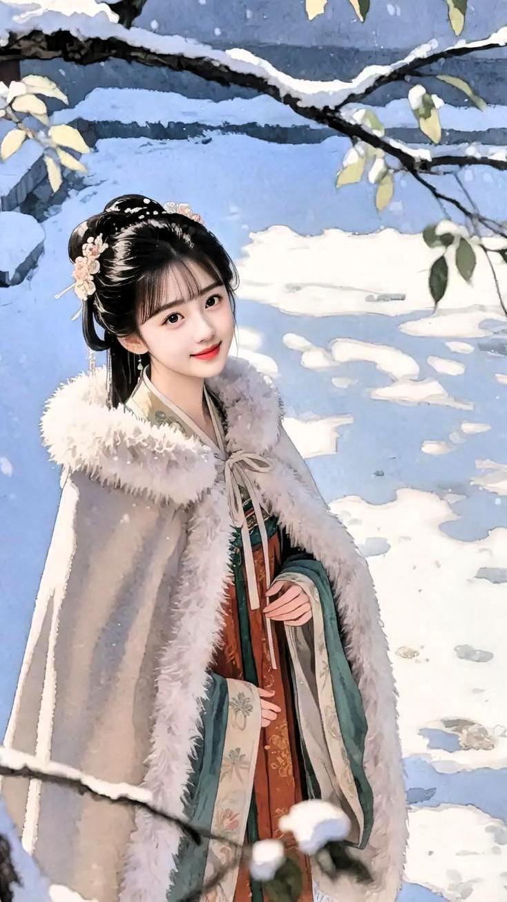 推窗惊见玉尘扬，
疑是春风暗渡江。
君把貂衣披你肩
邀谁共写白茫茫
个人观点，仅