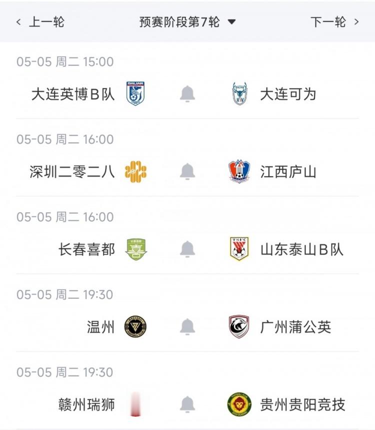 中乙综述：海港B队小胜领跑北区，南区前四均积12分蒲公英暂领跑