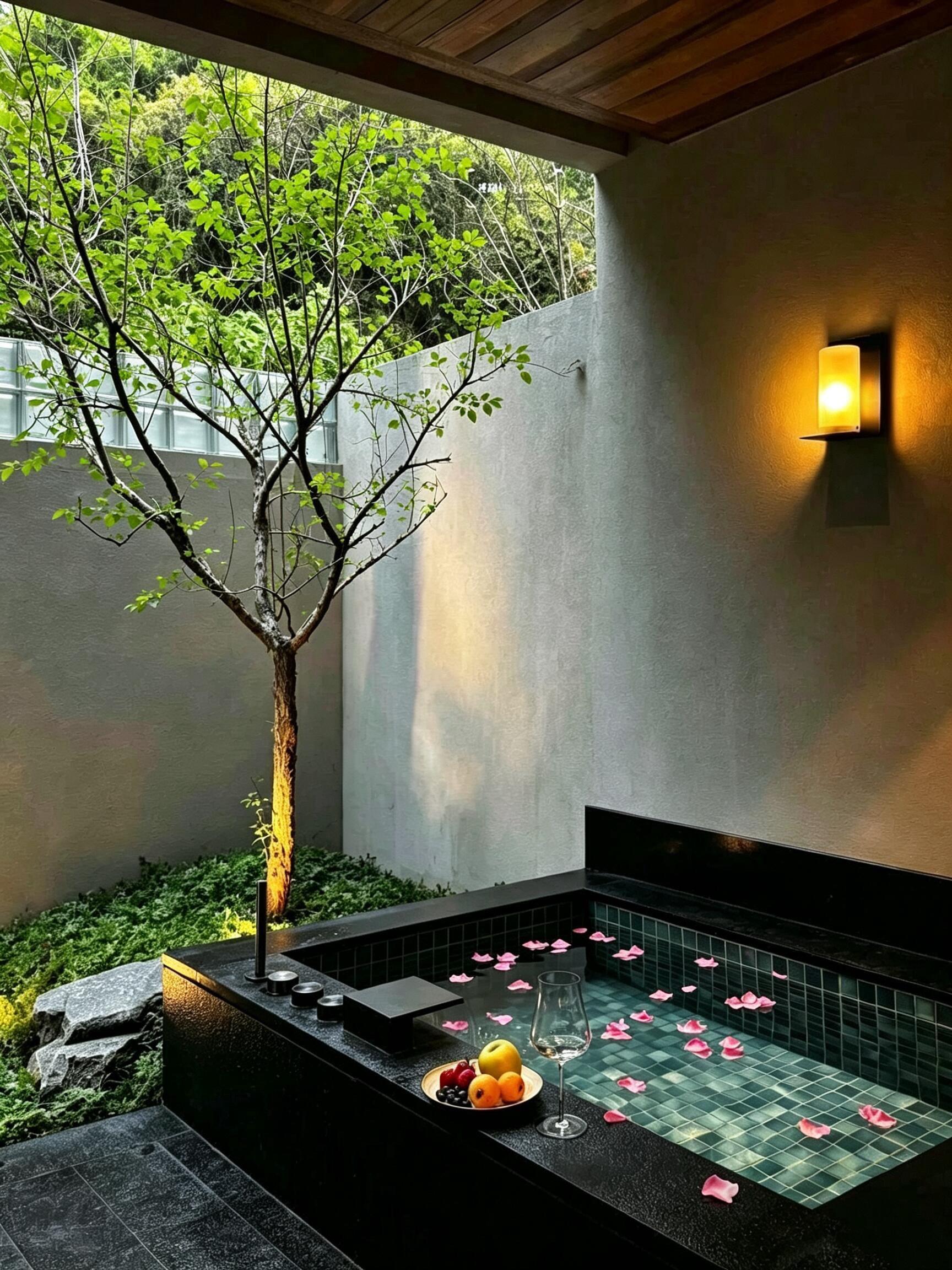 广州📍staycation🍃山野私汤。✔近地铁口 ✔房间自带观景露...