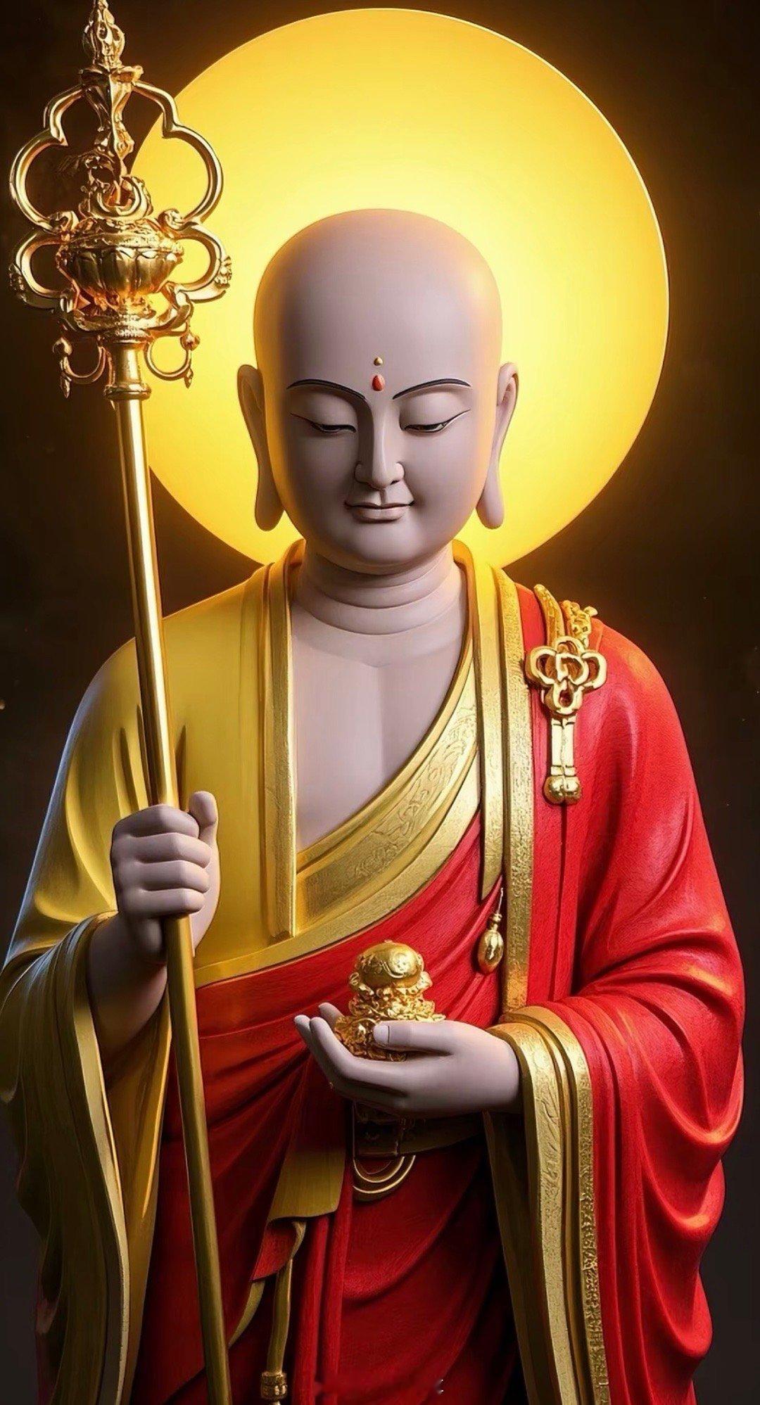礼赞地藏王菩萨，祈愿菩萨慈悲加持，消弭过往业障，化解生活烦忧。护佑家宅安宁，六亲