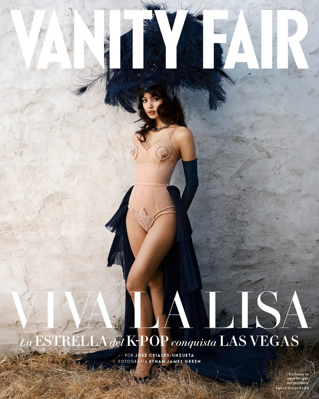 别人拿一版都费劲，Lisa你怎么可以直接一口气拿下Vanity Fair单人封美