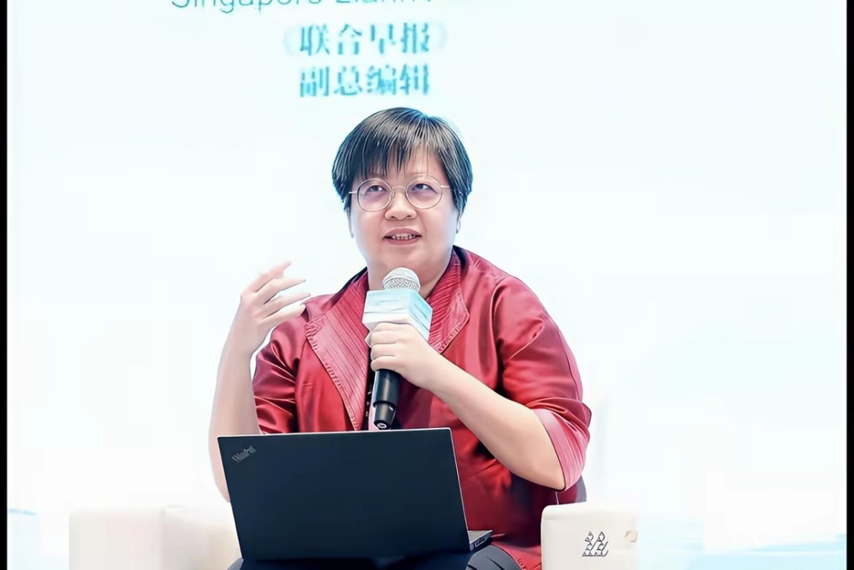 对于何庭波代表华为发表“韬定律”这事，联合早报网（中国）主编韩咏红用偏见、傲慢的