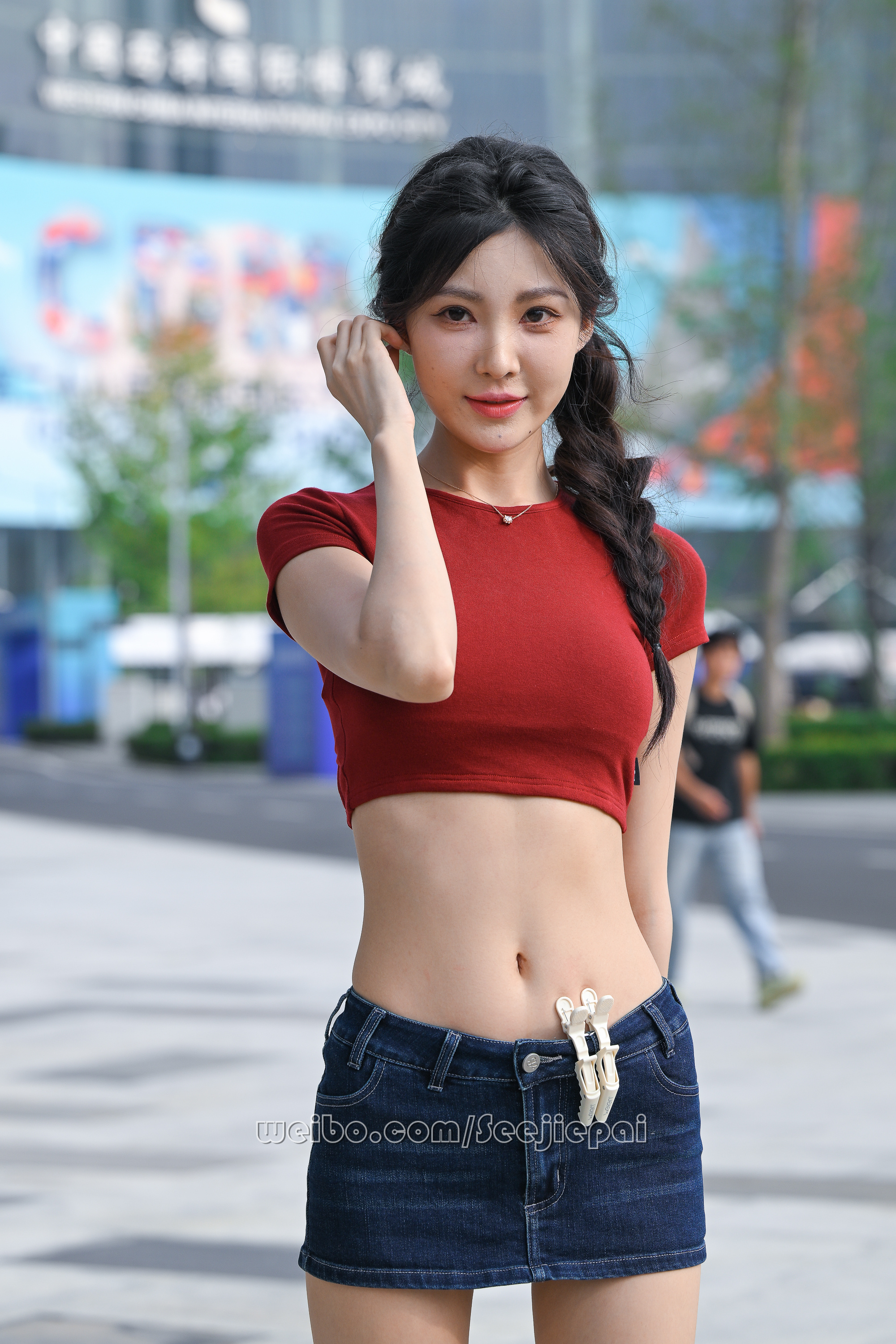 牛仔裙简单甜美清新~~ ​​​