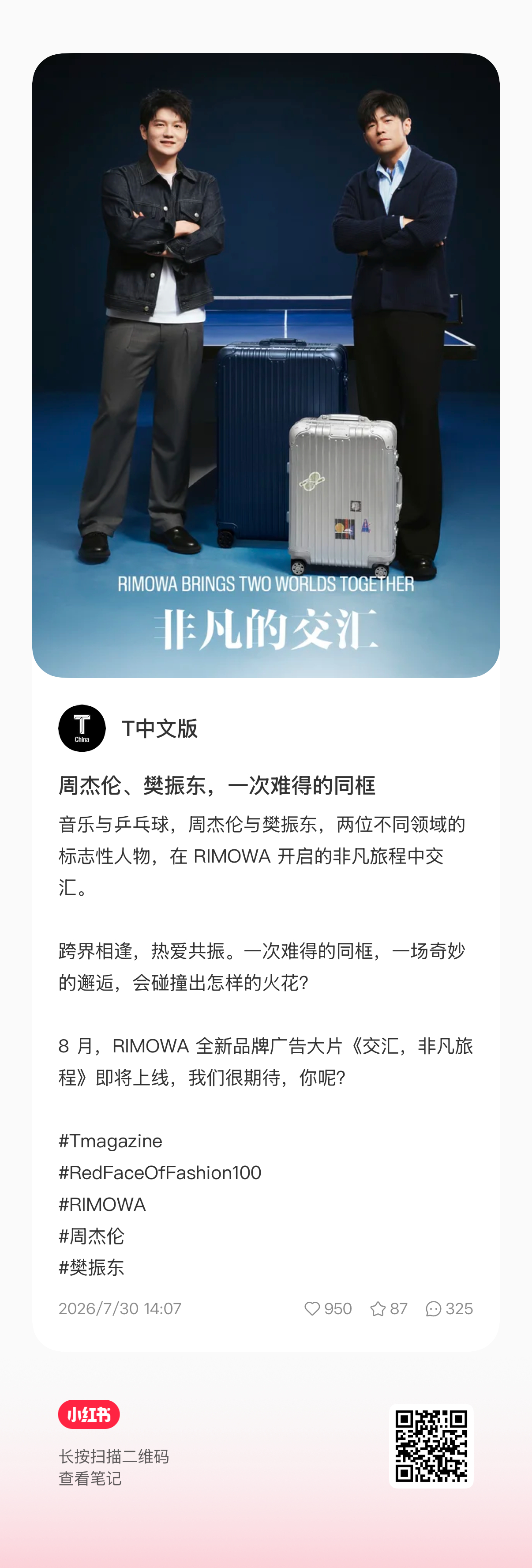 日默瓦 樊振东好帅呀振东