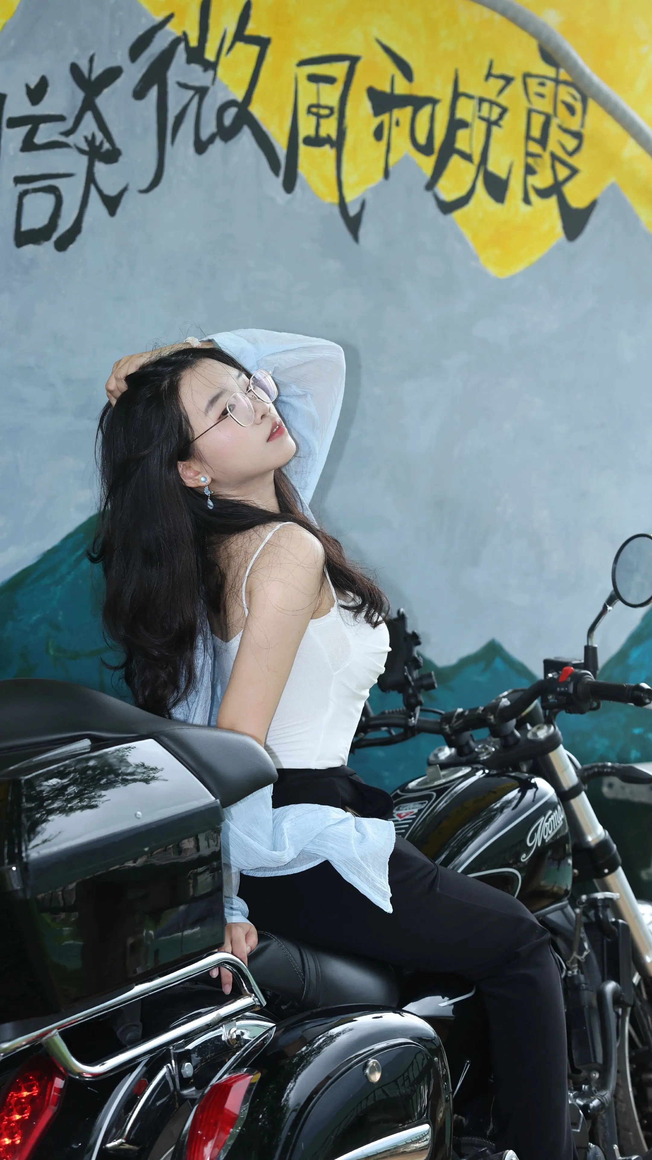 写真情绪片 机车小姐姐 夏日的美好 摄影