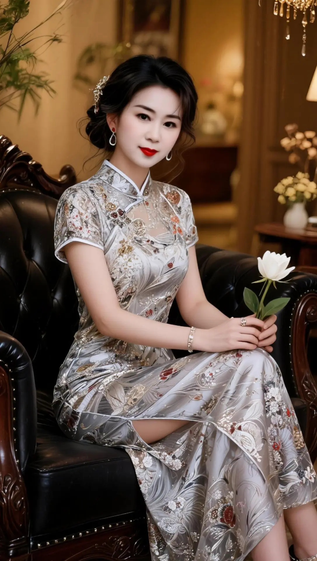 AI复古旗袍照 随变ai随便玩