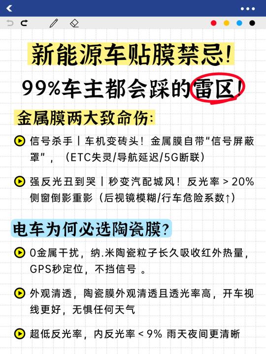 新能源车贴膜禁忌！99%车主都会踩雷区