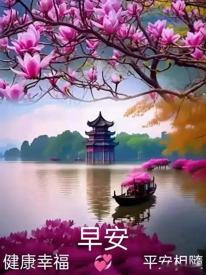  朝暮与岁月并往，愿你晨起有微笑。