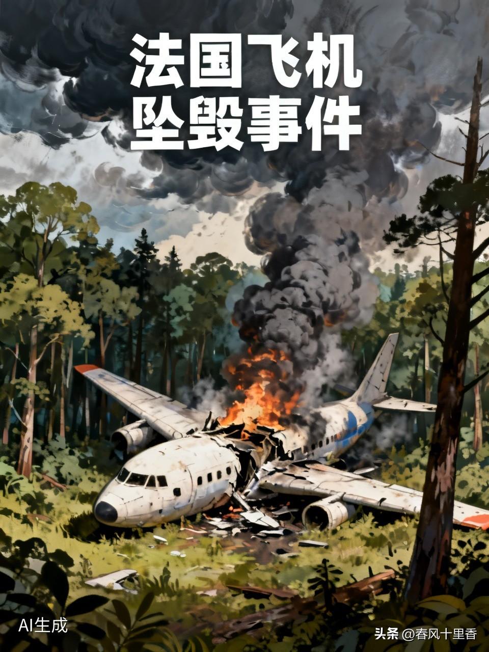 太痛心了！6月28日，一架用于跳伞训练的民用飞机在法国东北部城市南锡郊外坠毁，机