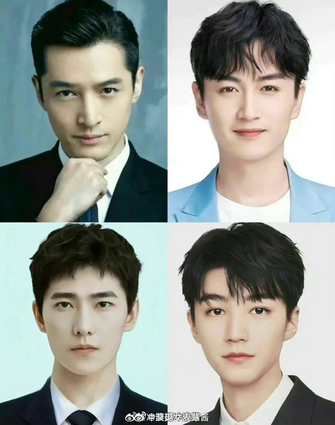 网友提名的80、85、90、95生颜值top分别是：胡歌、陈晓、杨洋、王俊凯 ​